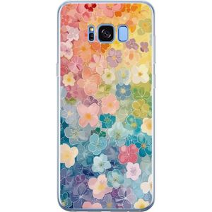 Samsung Galaxy S8+ Transparent Mobilskal Miniatyrblommor