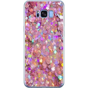 Samsung Galaxy S8+ Transparent Mobilskal Glitter