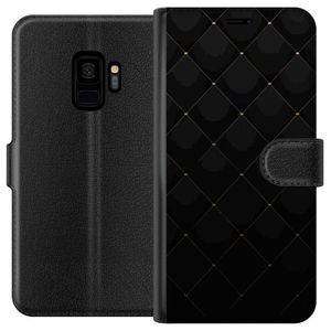 Samsung Galaxy S9 Musta Lompakkokotelo Exklusivt Mönster