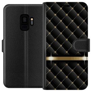 Samsung Galaxy S9 Svart Plånboksfodral Lyxigt