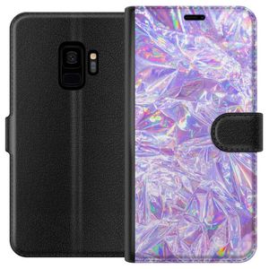 Samsung Galaxy S9 Svart Plånboksfodral Glitter