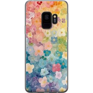 Samsung Galaxy S9 Läpinäkyvä Puhelinkotelo Miniatyrblommor