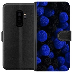 Samsung Galaxy S9+ Sort Lommebokdeksel Blå Sockerbitar