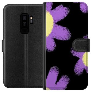 Samsung Galaxy S9+ Sort Lommebokdeksel Blomsterskrud