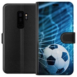 Samsung Galaxy S9+ Sort Lommebokdeksel Fotboll