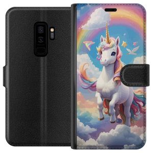 Samsung Galaxy S9+ Sort Lommebokdeksel Stolt Enhörnig