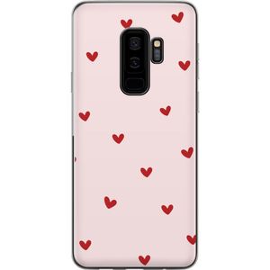 Samsung Galaxy S9+ Gjennomsiktig Telefondeksel Små Hjärtan