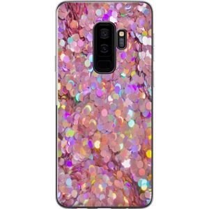Samsung Galaxy S9+ Gjennomsiktig Telefondeksel Glitter