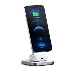 Satechi 2-in-1 Mag Qi Ladere for iPhone 13, iPhone 12 & AirPods Pro, 7.5W