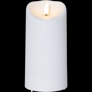 LED BLOCK LIGHT FLAME / 15 cm / Battery / Timer / indoor/outdoor use / IP44