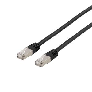 U/FTP Cat6a patch cable 1,5m 500 MHz LSZH - Svart