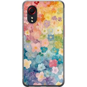 Samsung Galaxy Xcover 5 Transparent Mobilskal Miniatyrblommor
