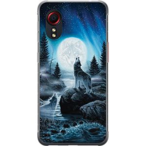 Samsung Galaxy Xcover 5 Transparent Mobilskal Varjar på natten