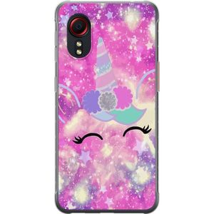 Samsung Galaxy Xcover 5 Transparent Mobilskal Glad Enhörning