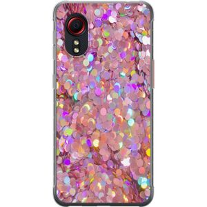 Samsung Galaxy Xcover 5 Transparent Mobilskal Glitter