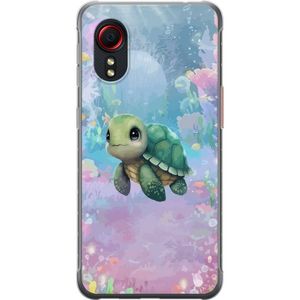 Samsung Galaxy Xcover 5 Transparent Mobilskal Simmande Sköldpadda