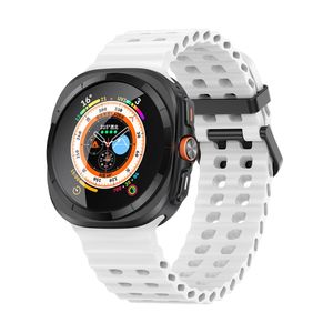 Samsung Galaxy Watch Ultra 47mm/Ultra 2025 Silikon Klokkereim – Hvit