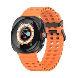 Samsung Galaxy Watch Ultra 47mm/Ultra 2025 Silikon Klokkereim – Oransje