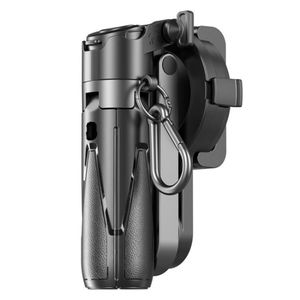 2-i-1 portabel magnetisk tripod och selfiepinne – Svart