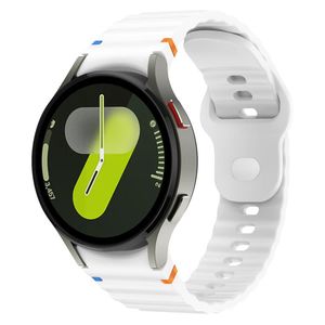 Samsung Galaxy Watch 7 40mm/44mm Silikon Klokkereim - Hvit