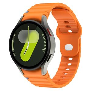 Samsung Galaxy Watch 7 40mm/44mm Klokkereim i silikon - Oransje