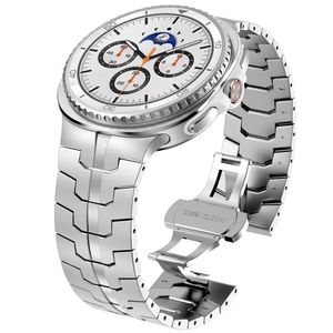 Samsung Galaxy Watch8/Watch8 Classic -kellon ranneke ruostumatonta terästä – hopea