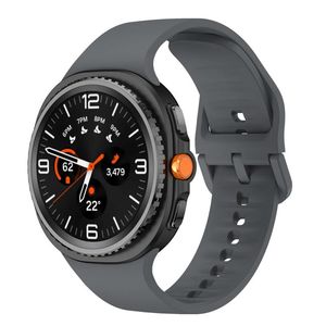 Samsung Galaxy Watch8/Watch8 Classic -kellon silikoniranneke – tummanharmaa