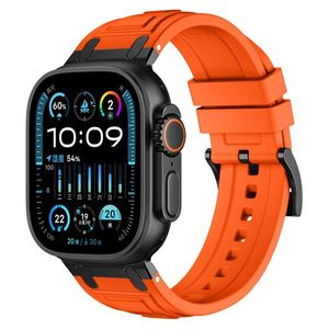 Apple Watch 49mm / 46mm / 45mm / 44mm Urrem Silikone – Orange