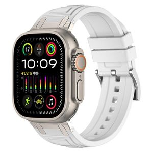Apple Watch 49mm / 46mm / 45mm / 44mm Urrem Silikone – Hvid