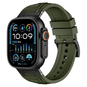 Apple Watch 42mm/41mm/40mm/38mm Silikon Klokkereim – Grønn