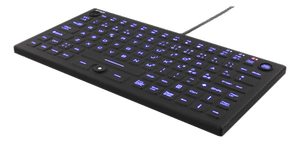 Deltaco Mini LED, IP68 tastatur i silikone - Sort