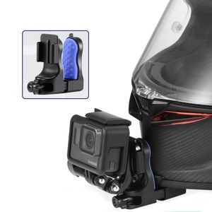 Motorcykelhjelmkrogbeslag til GoPro/DJI/SJCAM – Sort