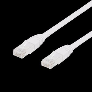 U/UTP Cat6 patchkabel 0,75m vit LSZH Delta-certifierad