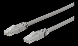 Cat6a nätverkskabel U/UTP 1,5m LSZH grå