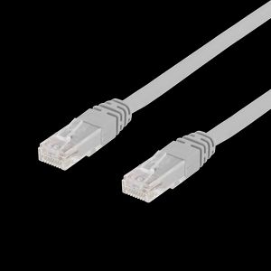 Cat6 nätverkskabel U/UTP LSZH 1,5m grå