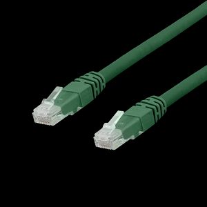 U/UTP Cat6a patchkabel, 1m, LSZH, grön