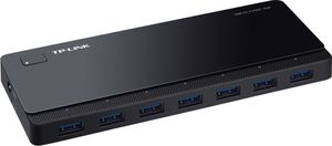 TP-Link UH700- USB 3.0 hubb med 7-portar, nätadapter, svart