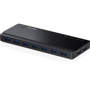 TP-LINK UH720 - USB 3.0 hubb med 7 portar och 2 dedikerad laddningsportar, svart