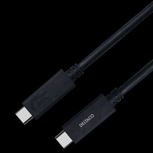 USB4 gen3 kabel USB-C til USB-C, 0,8m – sort