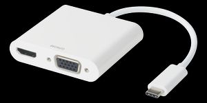 Deltaco USB-C dockingstation – HDMI, VGA, lyd og PD 90W