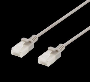 Slim U/UTP Cat6a nätverkskabel 0,5 m grå
