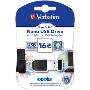 Verbatim Store 'n' Stay Nano USB-minne, 16GB