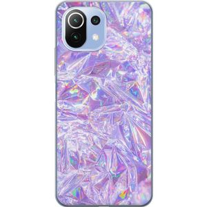 Xiaomi 11 Lite 5G NE Transparent Mobilskal Glitter