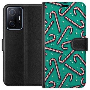Xiaomi 11T Musta Lompakkokotelo Polkagris Mönster