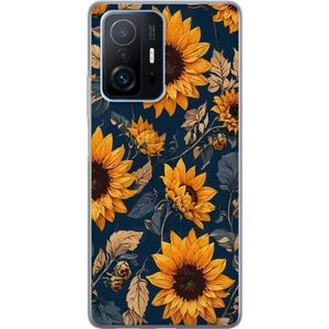 Xiaomi 11T Pro Transparent Mobilskal Solrosor