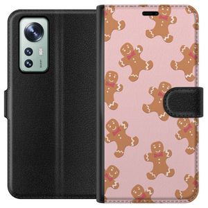 Xiaomi 12 Musta Lompakkokotelo Pepparkaksgubbe