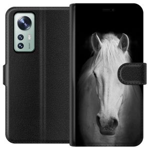 Xiaomi 12 Svart Plånboksfodral Häst