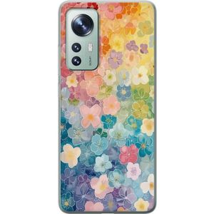 Xiaomi 12 Transparent Mobilskal Miniatyrblommor