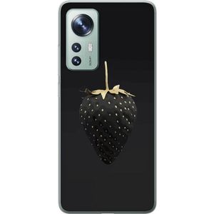 Xiaomi 12 Transparent Mobilskal Exklusiv Jordgubbe