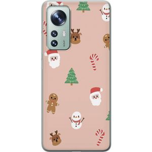 Xiaomi 12 Gennemsigtigt Telefoncover Klassisk Julfest